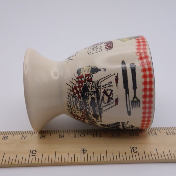 Paris depuis 1889 Au Menu ou A la Carte Tour Eiffel Ceramic Egg Cup - Picture 8 of 10